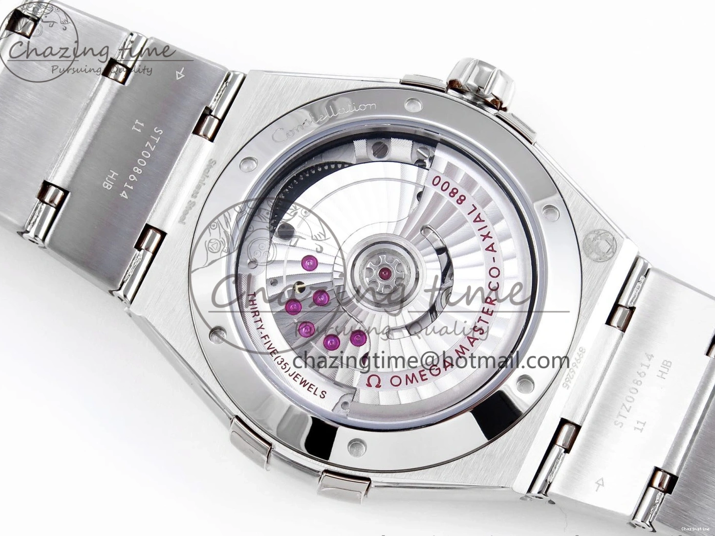 0122 Snug Constellation 39mm SS ASWF 1:1 Best Edition Black Dial on SS Bracelet A 7771